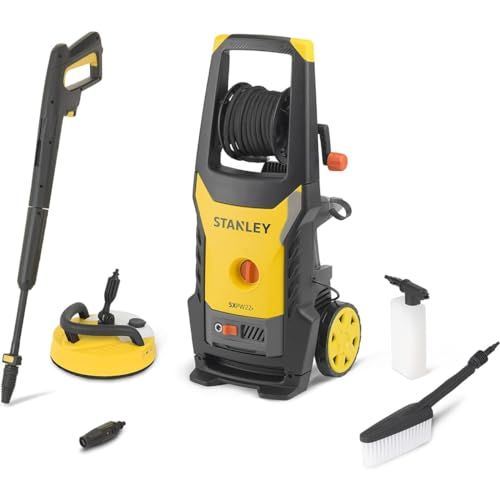 Stanley SXPW22PE: Hidrolimpiadora de Alta Presión con Patio Cleaner Deluxe y Cepillo Fijo. Potencia: 2200 W. Presión: 150 bar. Caudal: 440 l/h.